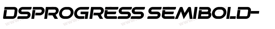 DSProgress SemiBold字体转换